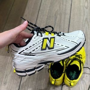 NEW New balance x GANNI sneakers 1906R size women’s 7 white yellow & black